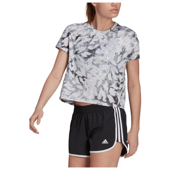 Adidas Γυναικεία κοντομάνικη μπλούζα Primeblue Fast Graphic Tee